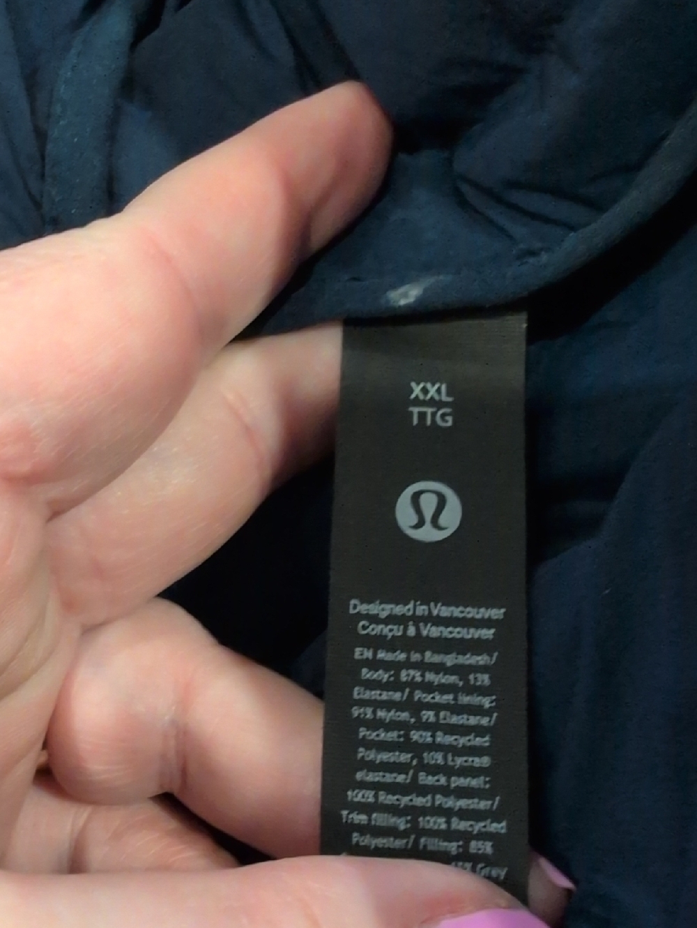 NWOT Lululemon Navigation Down Hoodie Classic Navy - Picture 15 of 15